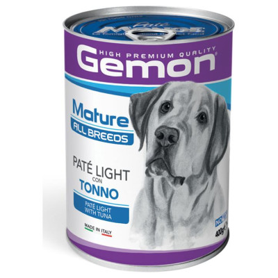 Gemon Dog pate Light with tuna 0.4kg - pastēte suņiem