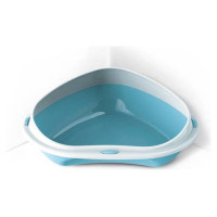 Georplast Atvērtā kaķu stūra tualete ar apmali Shuttle Corner Big 58x48x20,5 cm, dažādas krāsas