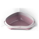 Georplast Atvērtā kaķu stūra tualete ar apmali Shuttle Corner Big 58x48x20,5 cm, dažādas krāsas