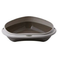 Georplast Atvērtā kaķu stūra tualete ar apmali Shuttle Corner Big 58x48x20,5 cm, dažādas krāsas
