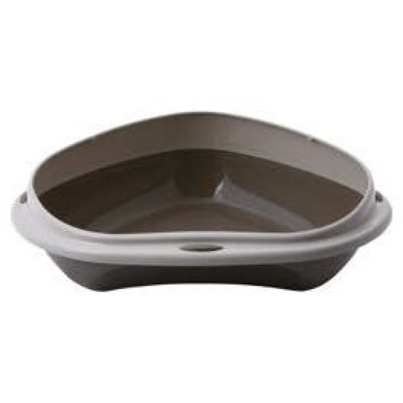 Georplast Atvērtā kaķu stūra tualete ar apmali Shuttle Corner Big 58x48x20,5 cm, dažādas krāsas