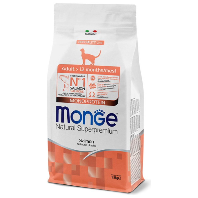Monge Cat Adult Monoprotein Salmon 1,5 kg