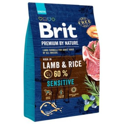Brit PREMIUM By Nature Sensitive Lamb 3 kg barība suņiem