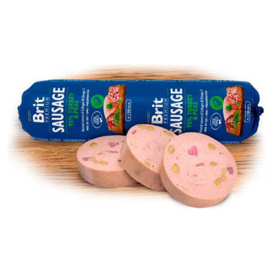 Brit PREMIUM wet Turkey & Peas 800 g konservi suņiem