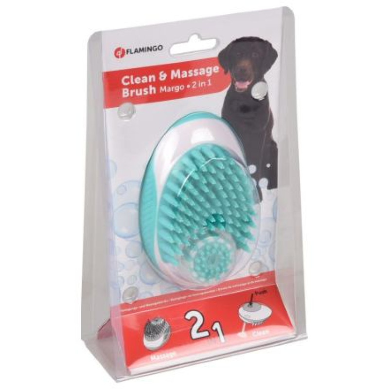 Flamingo CLEAN AND MASSAGE birste MARGO 2IN1