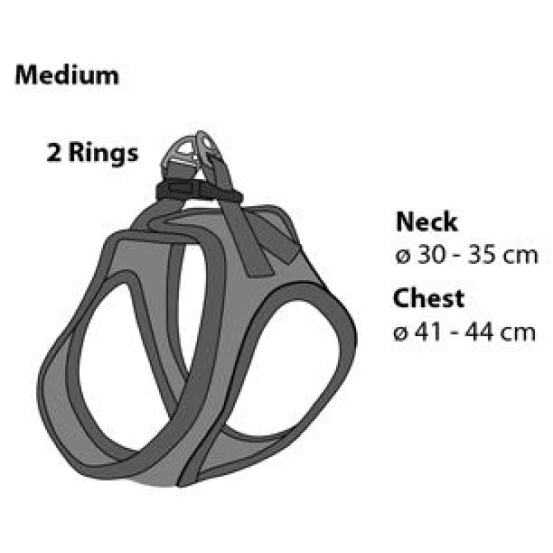 Flamingo kru&scaron;u siksna suņiem BENTO GREEN M 41-44CM