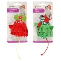 Flamingo rotaļlieta kaķiem CHRISTMAS PLUSH FLIP MOUSE 10CM