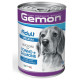 Gemon Dog chunkies Adult MEDIUM with tuna&salmon 0.415 kg - konservi suņiem
