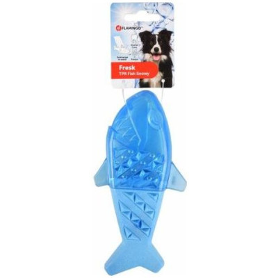 Flamingo SNOWY FISH 18 cm - atvēsino&scaron;a rotaļlieta suņiem