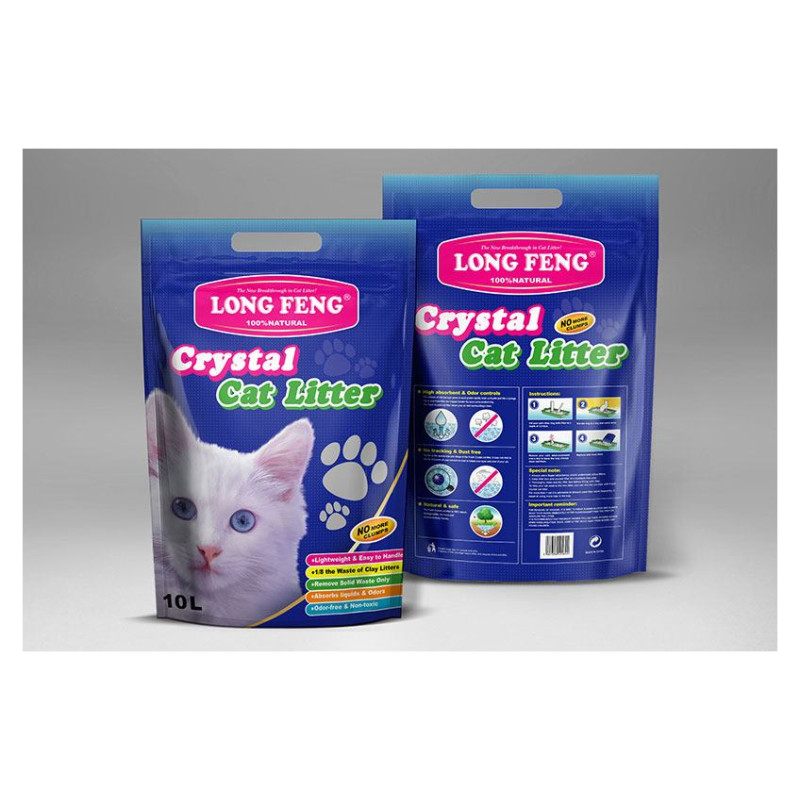 Long Feng Silica gel cat litter Long Feng Lavander 10l - silikona smiltis