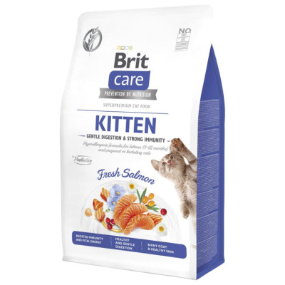 Brit Care Cat GF Kitten Gentle Digestion&Strong Immunity 0,4 kg - barība kaķiem
