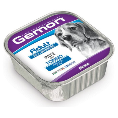 Gemon Dog pate Adult with tuna 150 g - pastēte suņiem