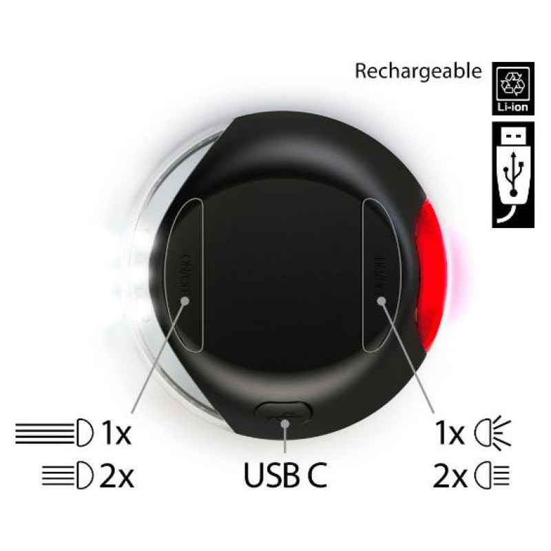 Flexi LED Lighting System with USB black - LED apgaismojuma sistēma inerces pavadām