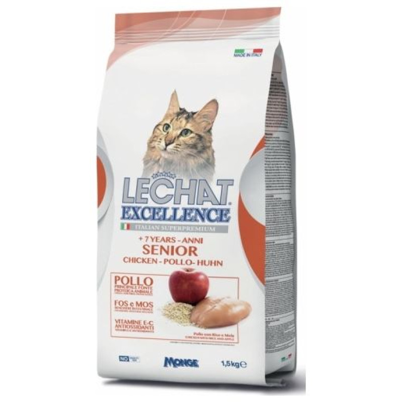 Monge LECHAT Excellence Senior 1,5 kg - barība kaķiem