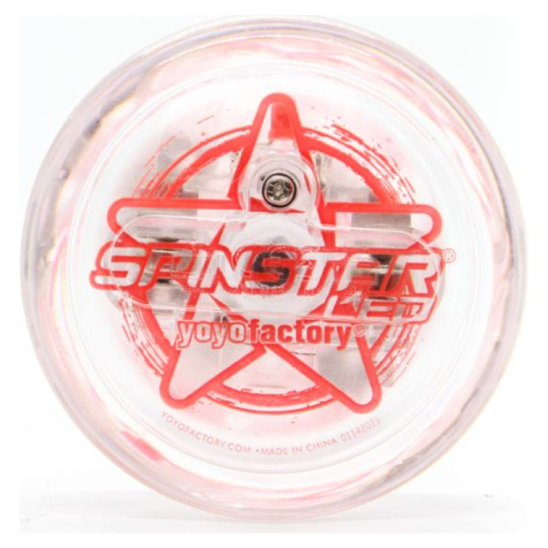 Yoyofactory YO-YO SPINSTRAR iesācējiem/ar iemaņām, tumsā spīd, sarkans - YO 618
