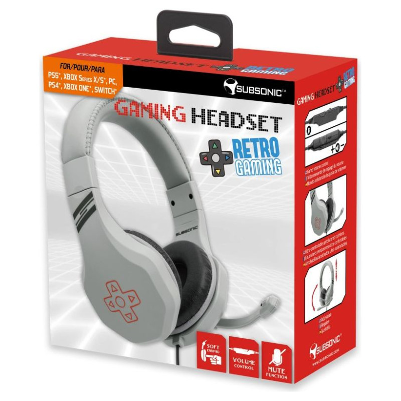 Subsonic Gaming Headset Retro Gaming