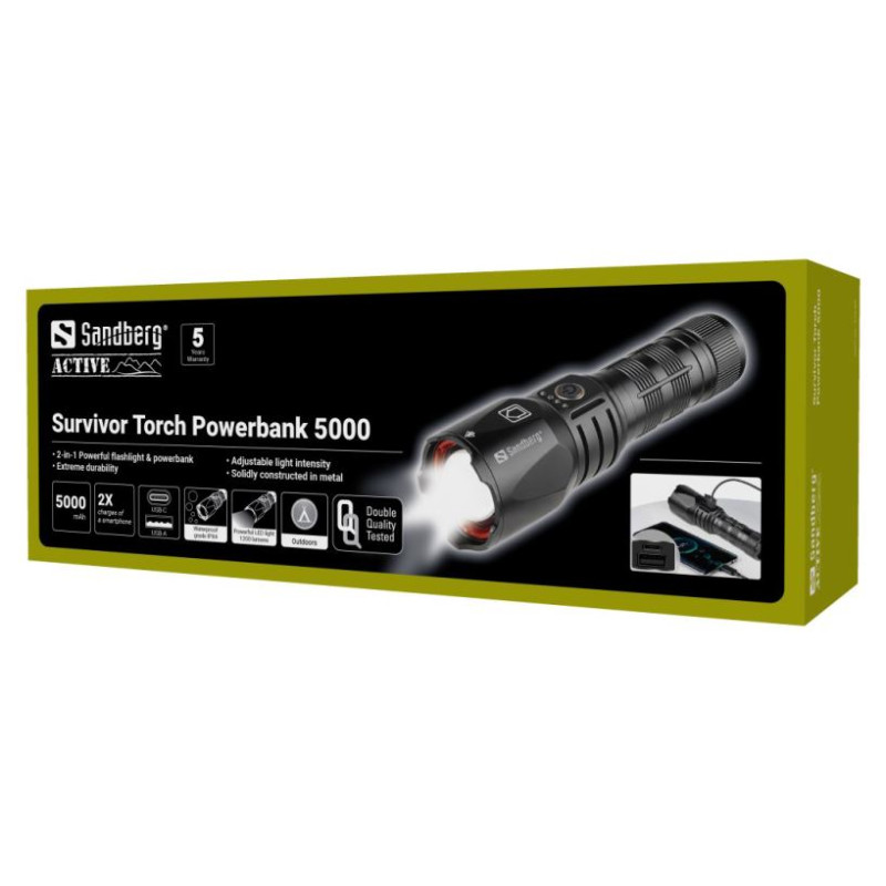 Sandberg 420-89 Survivor Torch Powerbank 5000