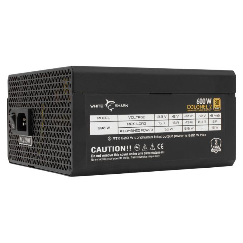 White Shark GPSU-B600S Colonel-2 600W 80+ Bronze FullModular