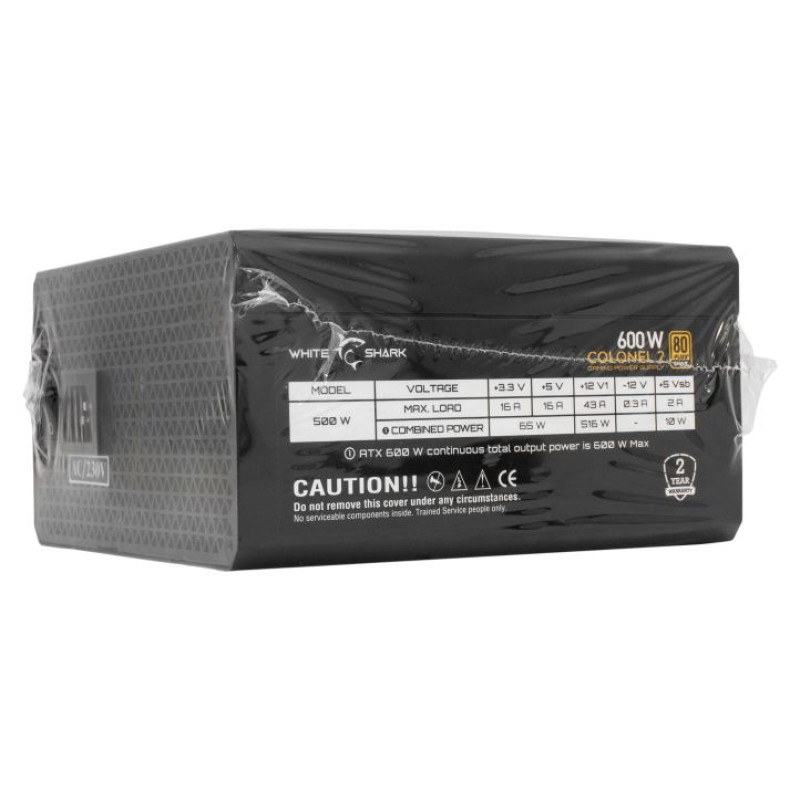 White Shark GPSU-B600S Colonel-2 600W 80+ Bronze FullModular