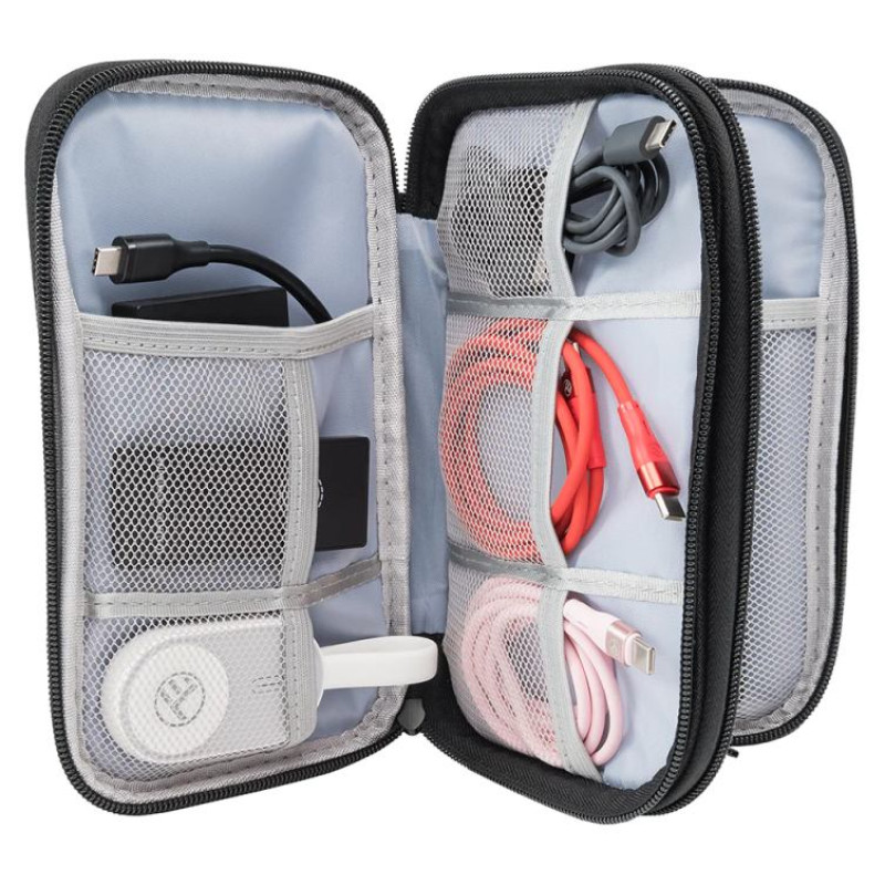 Tellur Universal travel cable organiser Black