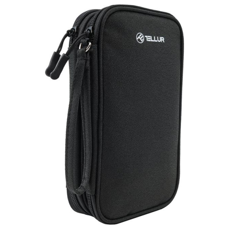 Tellur Universal travel cable organiser Black