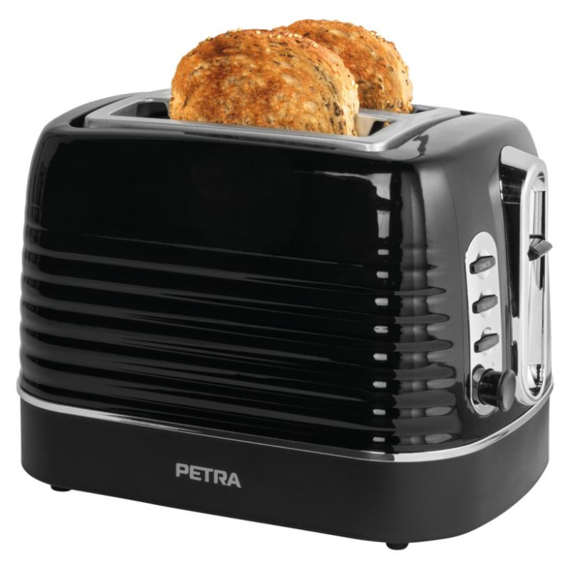 Petra PT5573BLKVDE Oscuro 2 slice toaster