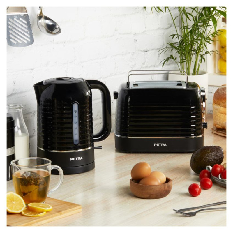 Petra PT5573BLKVDE Oscuro 2 slice toaster