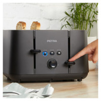 Petra PT5565MBLKVDE 4-Slice Toaster