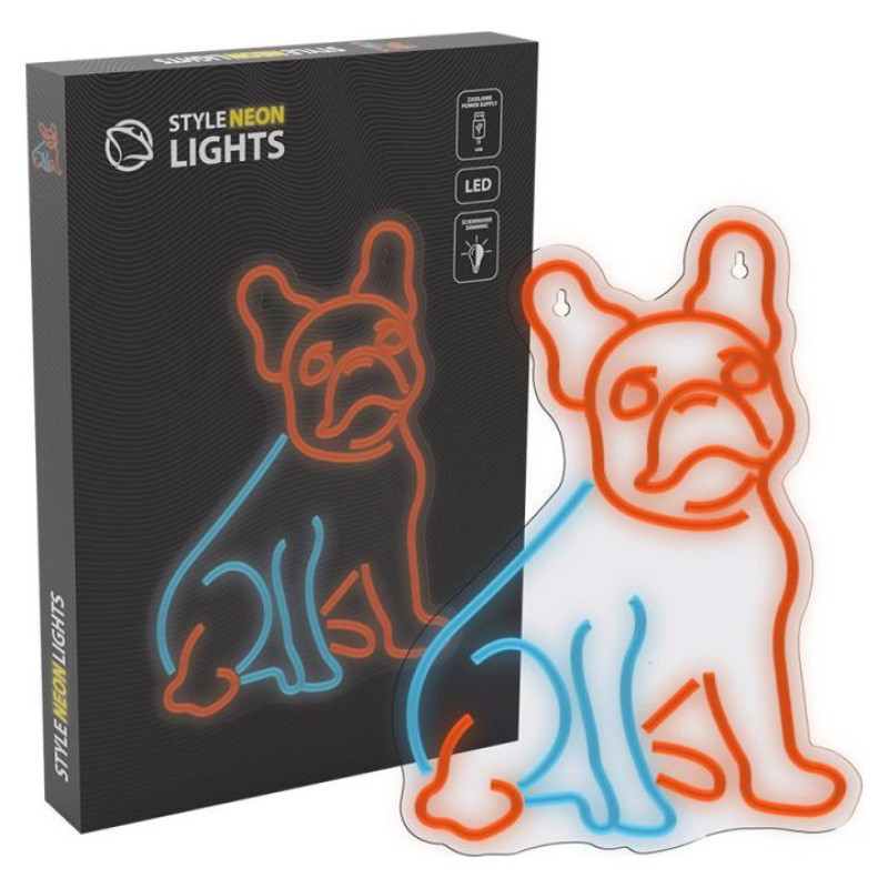 Manta SNL68MT Style Neon Lights FRENCH BULLDOG Multicolor