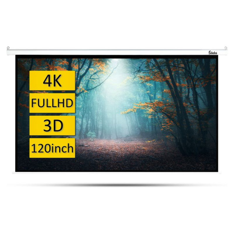 &Scaron;ilelis Silelis Electric Screen 244x183 cm  ESE-2