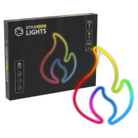 Manta SNL58RGB Stile Neon Light FLAME Damaged Box