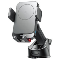 Joyroom JR-ZS241S car mount with inductive charger for dashboard - black