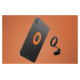 Uniq SnapMount Self-Adhesive Magnetic Holder - Orange and Black