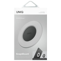 Uniq SnapMount Self-Adhesive Magnetic Holder - Gray and Black