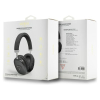 Guess Metallic Triangle Logo Over-Ear Headphones - Black