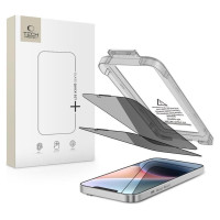 Tech-Protect Quick Set Spy+ Privacy Glass 2-pack for iPhone 13 / 13 Pro / 14 / 16e