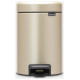 Brabantia atkritumu tvertne ar pedāli NewIcon, 3 l, Champagne - 304408