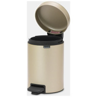 Brabantia atkritumu tvertne ar pedāli NewIcon, 3 l, Champagne - 304408
