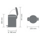 Brabantia atkritumu tvertne ar pedāli NewIcon, 3 l, Champagne - 304408
