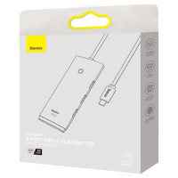 Baseus Lite Series HUB adapter USB Type C - 4x USB 3.0 1m black (WKQX030401)