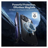 ESR Classic Hybrid MagSafe + Tempered Glass Set for iPhone 17 - Clear Black