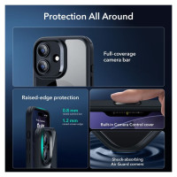 ESR Classic Hybrid MagSafe + Tempered Glass Set for iPhone 17 - Clear Black
