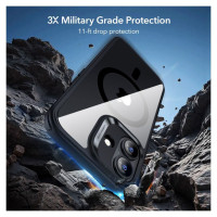 ESR Classic Hybrid MagSafe + Tempered Glass Set for iPhone 17 - Clear Black