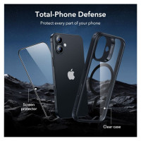 ESR Classic Hybrid MagSafe + Tempered Glass Set for iPhone 17 - Clear Black