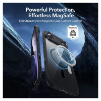ESR Classic Hybrid MagSafe + Tempered Glass Set for iPhone 17 Air - Clear Black