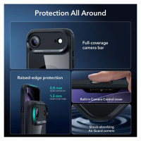 ESR Classic Hybrid MagSafe + Tempered Glass Set for iPhone 17 Air - Clear Black