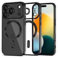 Tech-Protect MagFlex MagSafe Case for iPhone 17 Pro Max - Clear Black