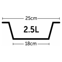 Flamingo Statīvs bļodām 2x25cm 2,5l (ar bļodām)