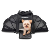 Rockbros 30140028001 transport bicycle bag for cats and dogs - black