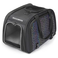 Rockbros 30140028001 transport bicycle bag for cats and dogs - black